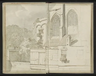 Retro della Nieuwe Kerk a Delft
