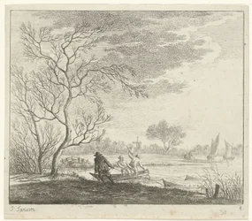 Paesaggio con pescatori