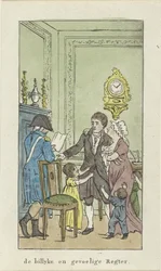 Interno con famiglia e ufficiale