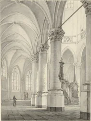 Interno della Nieuwe Kerk a Delft