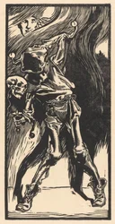 La Morte come arlecchino, giocando a bilboquet