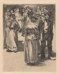 Uomini e donne in piedi
