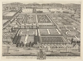 Veduta della casa di Beaufort e Chelsea 1699
