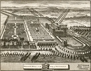 Wollaton Hall e Park Nottingham, Nottinghamshire, c1707