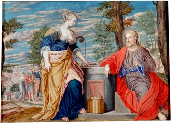 Cristo e la donna samaritana al pozzo di Giacobbe