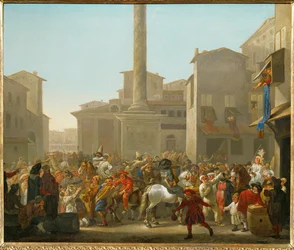 Carnevale a Roma (dipinto su tela)