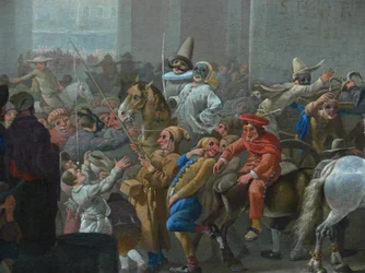Carnevale a Roma (dettaglio), c. 1650