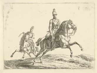 Due soldati a cavallo