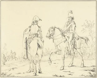 Due cavalieri francesi a cavallo