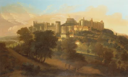 Una prospettiva del castello di Windsor dal sud