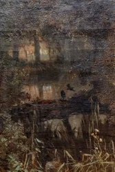 Tedesco: Der Teich in Osterbeek Lo stagno di Oosterbeek