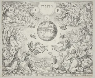 Adorazione della Trinità in cielo