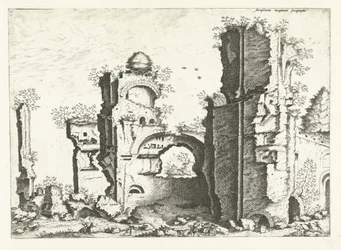 Veduta di rovine, probabilmente le Terme di Caracalla