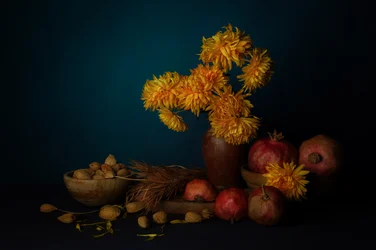 Natura morta floreale autunnale