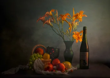 Moody, Natura morta con vino