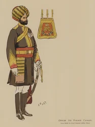 Ufficiale 5° Cavalleria del Punjab