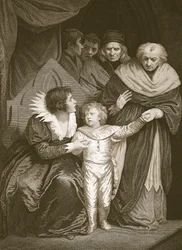 Duca di York, fratello di Edoardo V, consegnato dalla Regina, inciso da J. Fittler, illustrazione da 