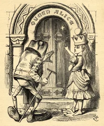 Alice e la rana, illustrazione da 