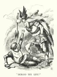 Cartone animato Punch: Chiedi la tua vita! - La sconfitta della Francia nella guerra franco-prussiana