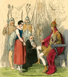 Rosetta portata davanti al re