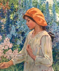Delphiniums, Piatto libro