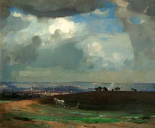 Mattina di maggio, Nottingham (olio su tela)