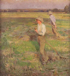 I fienaioli (olio su tela)
