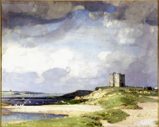 La torre di guardia (olio su tela)