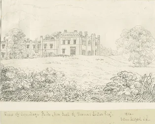 Parco di Armitage: disegno a penna, 1814