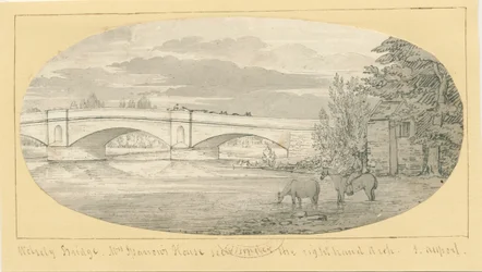 Wolseley Bridge: disegno a penna e acquerello, nd [1799-1854]