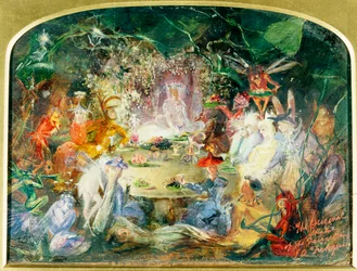 Il disegno originale per Il Banchetto delle Fate