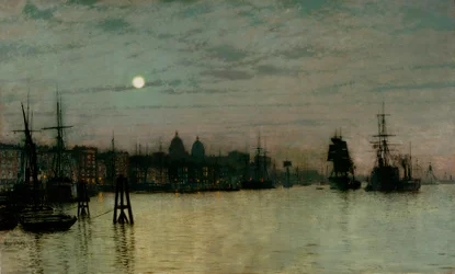 Greenwich, mezza marea, 1884