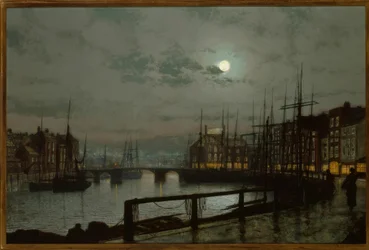 Whitby di J.A. Grimshaw, dipinto, 1883