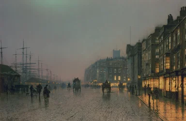 Docks di Liverpool da Wapping, c.1870