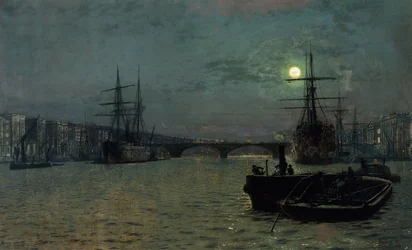 London Bridge - Mezza marea, 1884