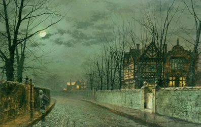 Vecchia casa inglese, chiaro di luna dopo la pioggia, 1883