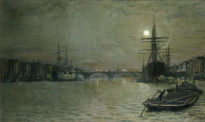 La Piscina e il Ponte di Londra di Notte