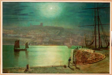 Porto di Whitby al chiaro di luna, 1870