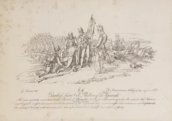 Morte del tenente colonnello William Miller delle 1ª Guardie alla Battaglia di Quatre Bas