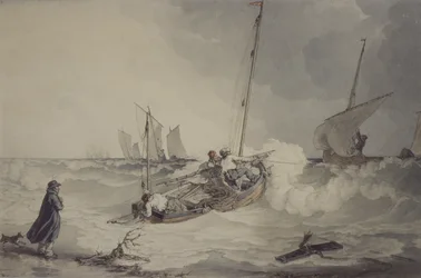 Barche da pesca in uscita
