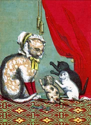 I tre piccoli gattini avevano perso i loro guanti, illustrazione da "Three Little Kittens" 1859