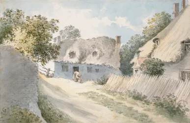 Cottage in una strada di villaggio