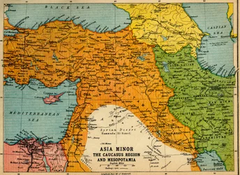 Asia Minore, la regione del Caucaso e la Mesopotamia, Prima Guerra Mondiale