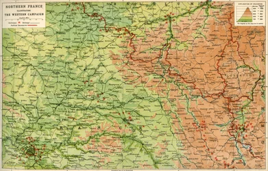 Francia settentrionale che illustra la campagna occidentale, 1914, c1920