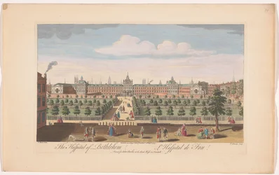 Veduta del Bethlem Royal Hospital a Londra