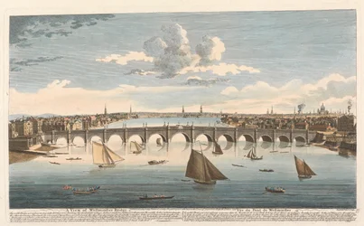Una vista del ponte di Westminster
