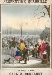Partitura musicale per Serpentine Quadrille su arie popolari di Carl Burckhardt