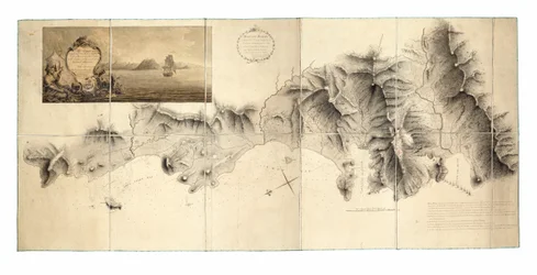 Rilievo militare della parte di St Lucia occupata dalle forze britanniche da dicembre 1778 a gennaio 1784, quando l