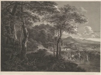 Paesaggio con briganti prigionieri