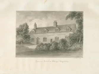 Scuola di Grammatica di Aldridge (disegno a seppia, 1847)